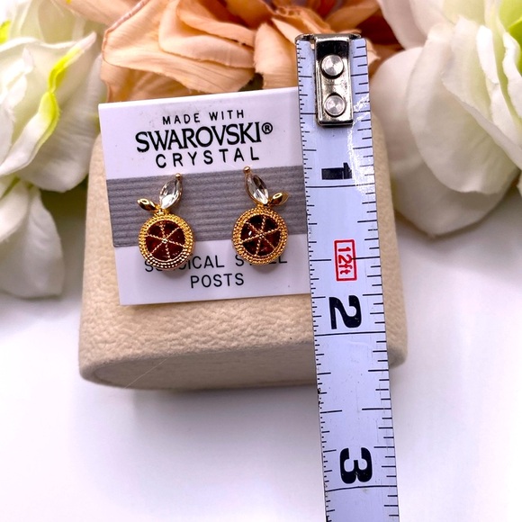 NEW! Orange Slices Gemstone Earrings
Swarovski Crystals - Picture 3 of 4